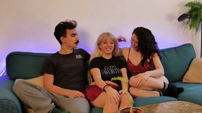 Game night turned into my first threesome