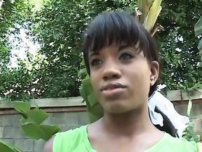 Black dude jizzes on horny ebony&#039;s face after giving her deep pentration