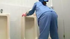 Toilet Cleaner Gets Fucked by Stranger After Cleaning Duty
