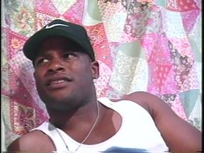 Black slut with nice boobs in bedroom hardcore fucking a white cock
