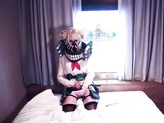 Himiko Toga (MHA) Edges and Fingers her Booty