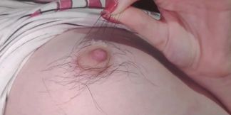 Playing with My Hairy Nipples