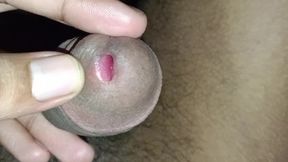 Indian boy doing masterbation in night