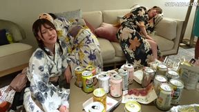 Charming Yukata Beauties Turn a Casual Night Into Wild Passion With Akari Minase