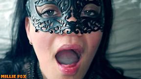 AMATEUR MILF RECEIVES THE BIGGEST LOAD OF CUM AND SWALLOWS - CUM PLAY AND CUM SWALLOW - MILLIE FOX