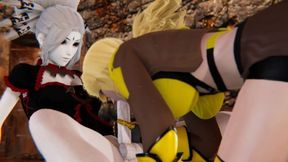 Car Toon - Rwby - Futa - Salem X Yang - 3d Porn