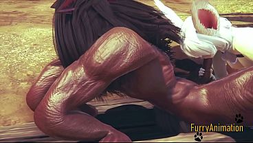 Furry Hentai 3D - Beast and Bunny having wild sex on the mountain - Japanese Manga Anime Yiff Porn Video