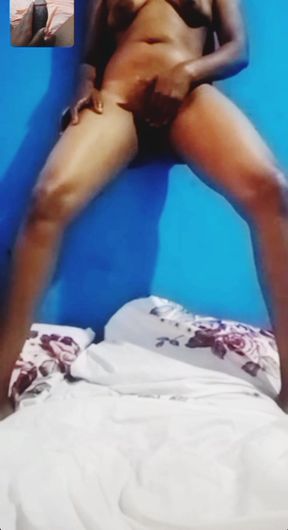 Mama Play Her Pussy on Video Call Ep3 XXX