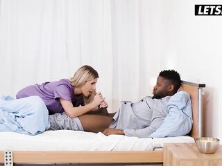 Breasty Romanian Nurse Ema Sucks & Rides 2 BBCs in Hospital - LEWD HOSTEL