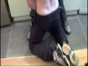 Twink suck and sniff sneakers of straight arab