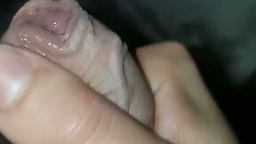 Big uncut Cock wanking and cumming