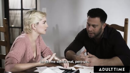 ADULT TIME - Skye Blue Fucks Her Bestie's Cheating  Cure His Cold Feet! SPANISH SUBTITLES