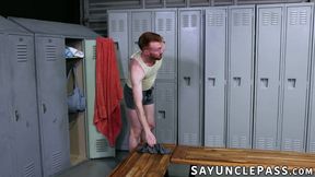 Naughty Aiden Tyler is stretched out by Lance Woods massive dick