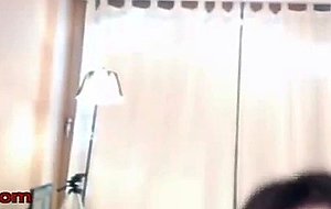 Korean blowjob teen creams her tits and masturbates