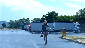 Monique taking a stroll on tv