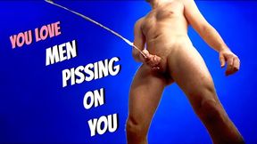 YOU LOVE MEN PISSING ON YOU - Toilet Humiliation FAGGOT Gay Toilet Fetish
