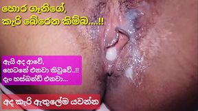 Sri lankan cheating girl friend sex with her boyfriend while husband working