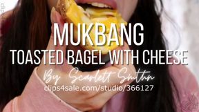 Mukbang Toasted Bagel With Cheese