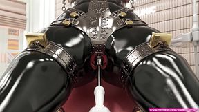 Cute Teen Captured by Dentist - 3D BDSM Fetish Metal Bondage and Latex