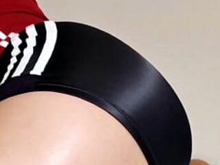 Miss Deane Traning in Spandex Shorts