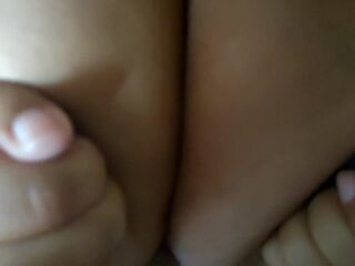 I give my boyfriend a fine titjob