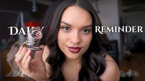 Daily reminder w Mistress Gia Aquila