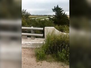 Overpass Masturbation public outdoor in nature's garb FREE PREVIEW