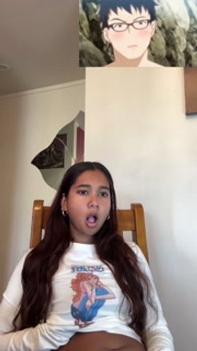 Petite Indian reacts to Enjo Kouhai 7