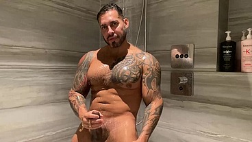 Tattooed daddy ponstar gay horny shower talking with you - VIKTO ROM-