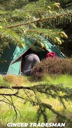 Cruising outdoor camping fucked bareback from massive thick XL cock