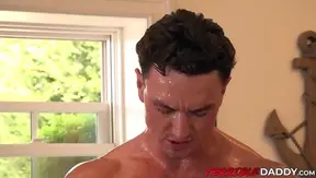 Sweaty Stud Enjoys Intense Dick Sucking Session In His Room –
