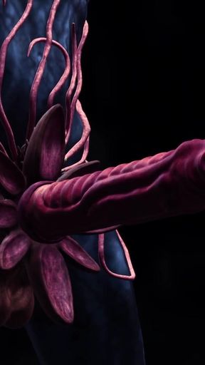 Thrilling moment from "Hot alien sex in a dark cave with a horny young blonde"