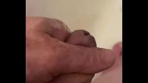 amateur guy pissing slow motion POV