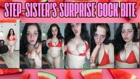 Step-Sister's Surprise Cock Bite