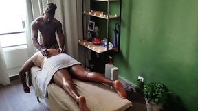 Camera Captures Image of Bear Receiving Massage.