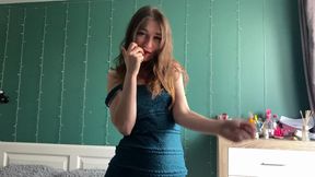 Humiliating My Cuckold and Squirting All Over You