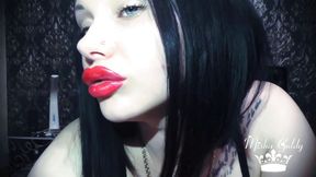 Huge sexy red lips