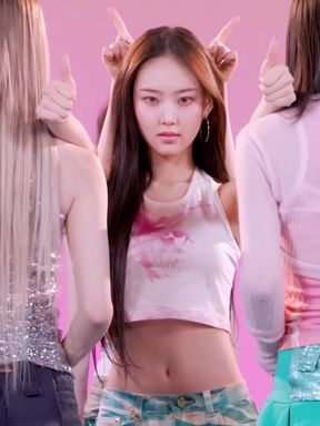 K-pop star in a music video
