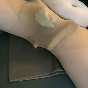 BHDL - SLUTTY SINKHOLE TRAINING - PART 2 - 5X25CM AND 5,5X50CM DILDO DOUBLE-PENETRATION ASSFUCK IN PANTYHOSE -