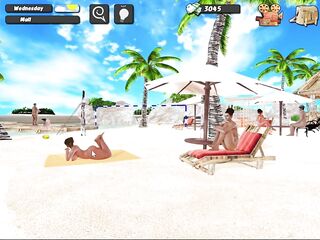 Max's Life Cap 26 - Follando Con Chicas De Grandes Tetas y Culo En La Playa