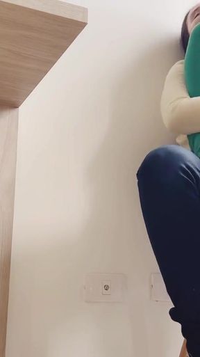 Thrilling moment from "I discover that my boss uses lubricants and puts them in my vagina"