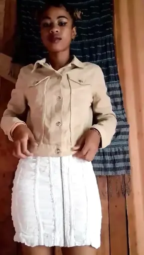 Black Teen Babe Stip for You