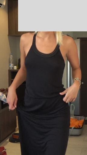 Blonde Gets Her Ass Filled with Messy Whipped Cream