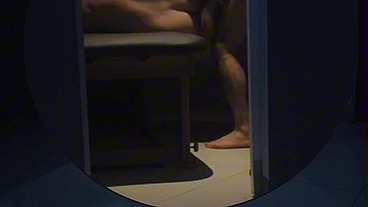 Amateur guy caught napping in a sauna cabin gets tied up and used sexually by a boy