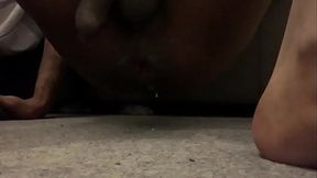 Me Enjoying big butt plug