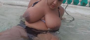 Playing with My Pussy in the Pool