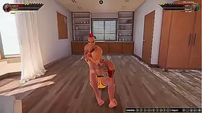 Aaron Clashes With Lilith Redwing in Steamy Naked Fighter 3D Battle