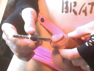 Inverted Chastity Off, Itty Bitty Clitty Gets Sounded, Shoved Back in & Locked up Afresh!