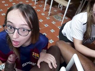 two Spanish Supporters Of Barca And Real Get Screwed By PSG Fans After The Clasico !!!