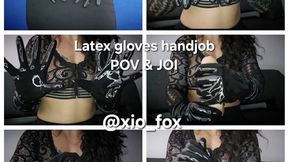 Latex gloves habdjob POV and JOI